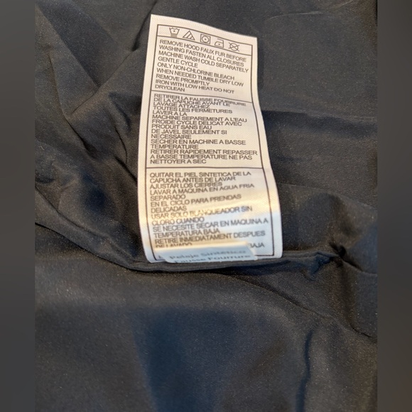 Madden Girl:XL Women Black Puffer Jacket with Faux Fur Hood Pockets - Picture 9 of 13